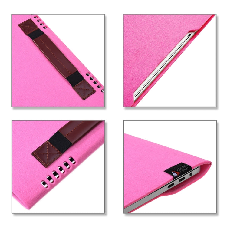 Portable Stylish Business Felt Sleeve Bag Protective Case for MacBook 13.3 inch