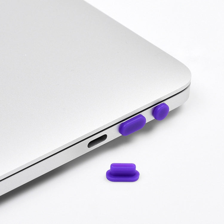 5 in 1 Silicone Anti Dust Plug Protective Cover for MacBook Pro 13.3 inch A1706 (2016 - 2017), MacBook Pro 13.3 inch A1708 (2016 - 2017), MacBook Pro 15.4 inch A1707 (2016 - 2017)
