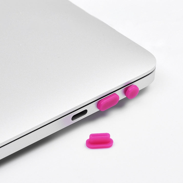 5 in 1 Silicone Anti Dust Plug Protective Cover for MacBook Pro 13.3 inch A1706 (2016 - 2017), MacBook Pro 13.3 inch A1708 (2016 - 2017), MacBook Pro 15.4 inch A1707 (2016 - 2017)