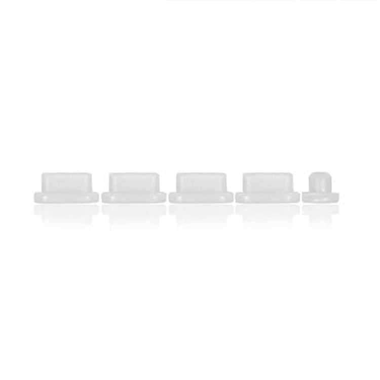 5 in 1 Silicone Anti Dust Plug Protective Cover for MacBook Pro 13.3 inch A1706 (2016 - 2017), MacBook Pro 13.3 inch A1708 (2016 - 2017), MacBook Pro 15.4 inch A1707 (2016 - 2017)