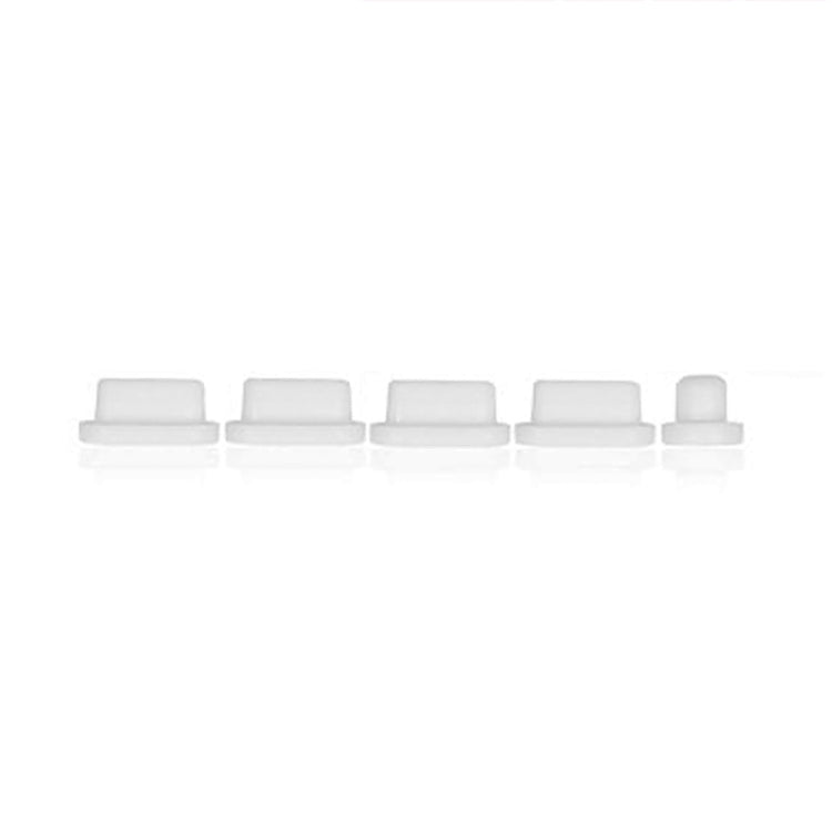 5 in 1 Silicone Anti Dust Plug Protective Cover for MacBook Pro 13.3 inch A1706 (2016 - 2017), MacBook Pro 13.3 inch A1708 (2016 - 2017), MacBook Pro 15.4 inch A1707 (2016 - 2017)