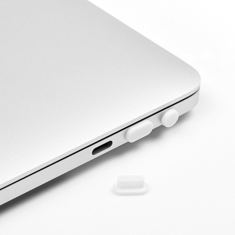 5 in 1 Silicone Anti Dust Plug Protective Cover for MacBook Pro 13.3 inch A1706 (2016 - 2017), MacBook Pro 13.3 inch A1708 (2016 - 2017), MacBook Pro 15.4 inch A1707 (2016 - 2017)