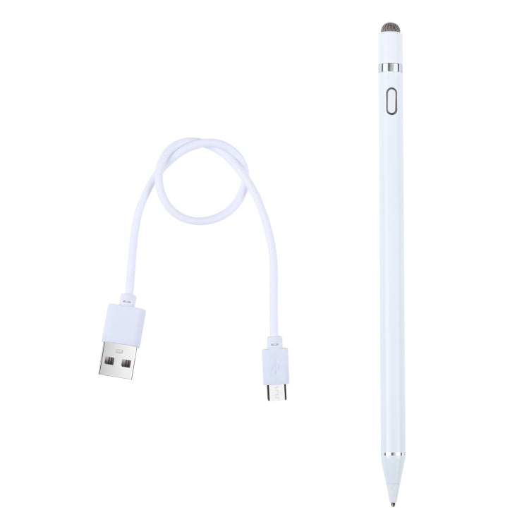 Universal Aluminum Alloy Active Capacitive Stylus Pen(White)