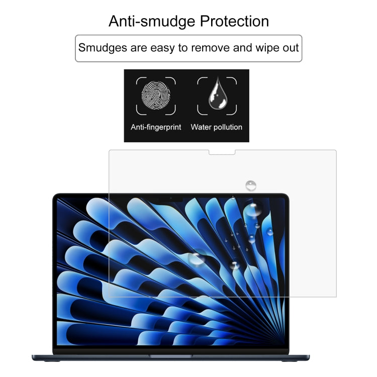For MacBook Air 15.3 inch A2941 2023 25pcs 9H Explosion-proof Tempered Glass Film