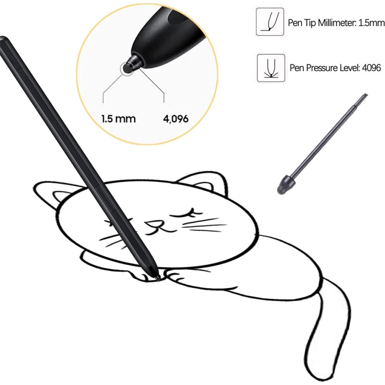 For Samsung Galaxy Z Fold5 / Fold4 / Fold3 4 in 1 Stylus Pen Replacement Pencil Tips