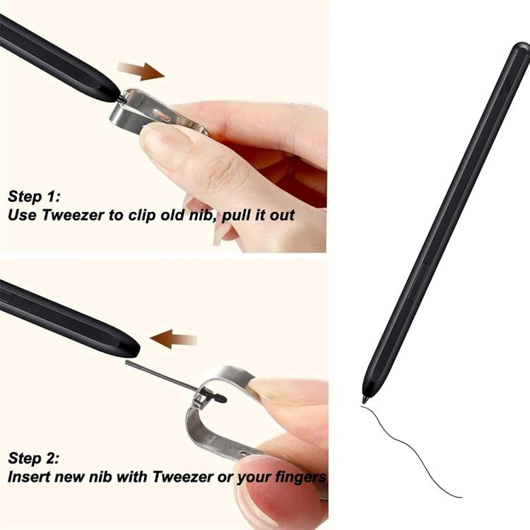 For Samsung Galaxy Z Fold5 / Fold4 / Fold3 4 in 1 Stylus Pen Replacement Pencil Tips