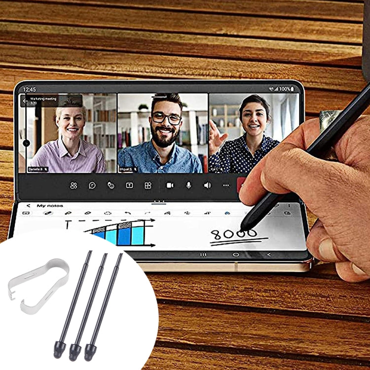 For Samsung Galaxy Z Fold5 / Fold4 / Fold3 4 in 1 Stylus Pen Replacement Pencil Tips