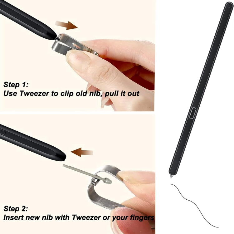 For Samsung Galaxy Z Fold5 / Fold4 / Fold3 4 in 1 Stylus Pen Replacement Pencil Tips