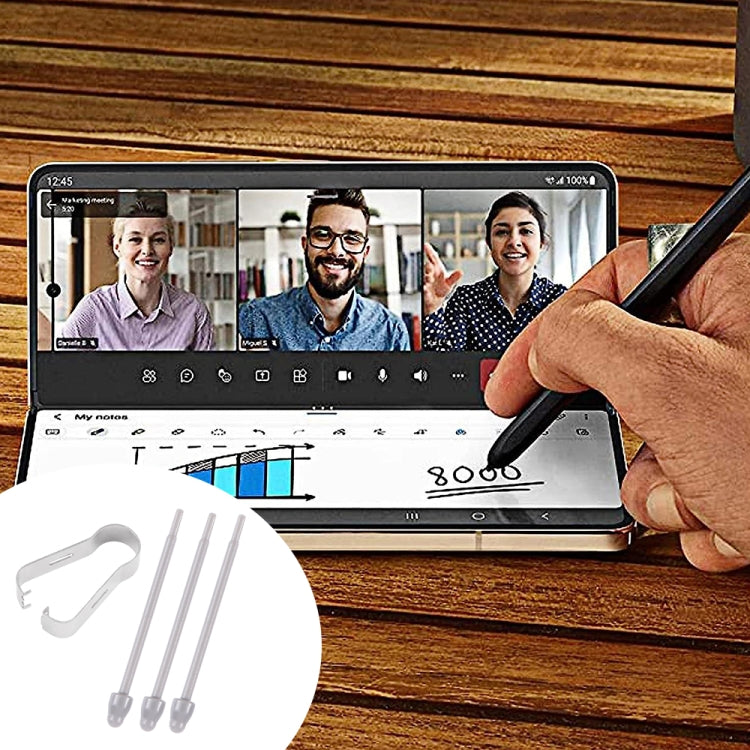 For Samsung Galaxy Z Fold5 / Fold4 / Fold3 4 in 1 Stylus Pen Replacement Pencil Tips