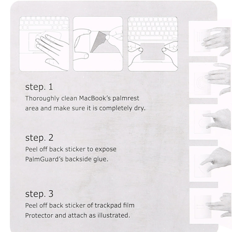 Touch Pad Protector PET Film for MacBook Air 11 (A1370 / A1465)
