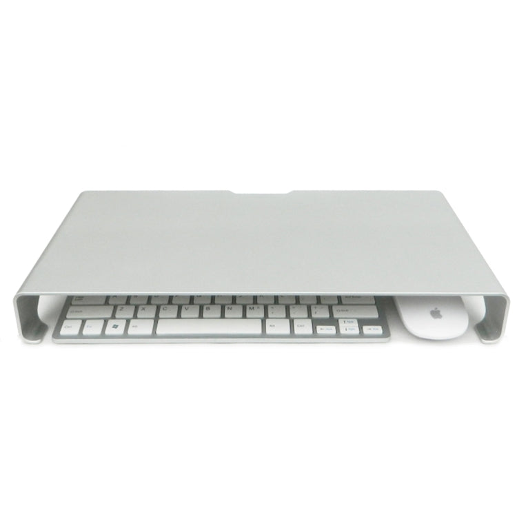 Universal Aluminum Alloy Desktop Height Extender Holder Stand for Laptop, Small Size: 40x21x5cm(Silver)