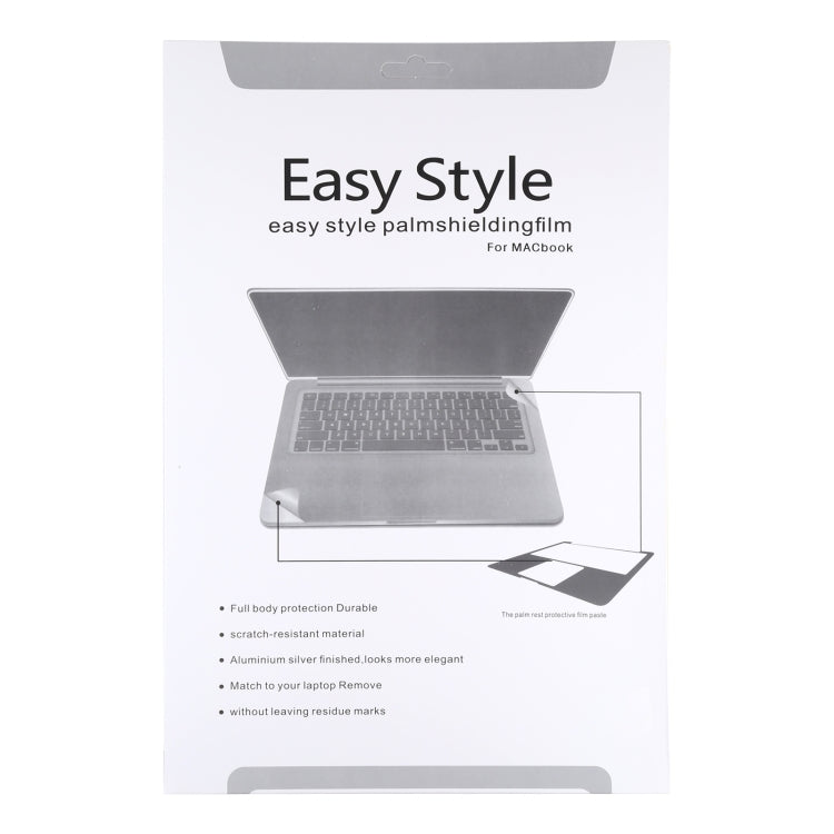 Palm & Trackpad Protector Full Sticker for MacBook Pro 16 (A2141)(Silver)