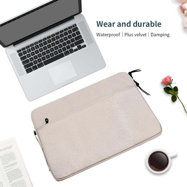 Diamond Pattern Portable Waterproof Sleeve Case Double Zipper Briefcase Laptop Carrying Bag for 13-13.3 inch Laptops