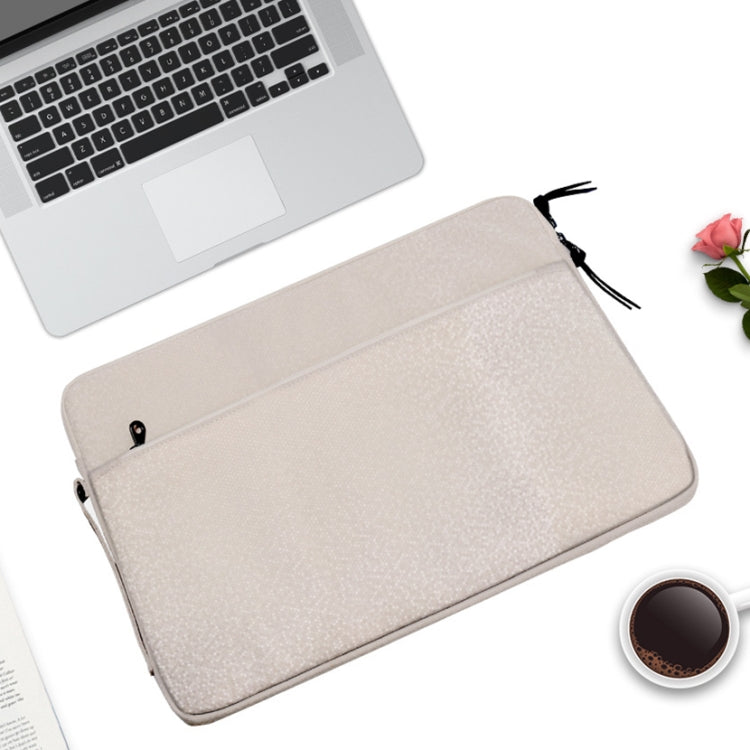 Diamond Pattern Portable Waterproof Sleeve Case Double Zipper Briefcase Laptop Carrying Bag for 15-15.4 inch Laptops