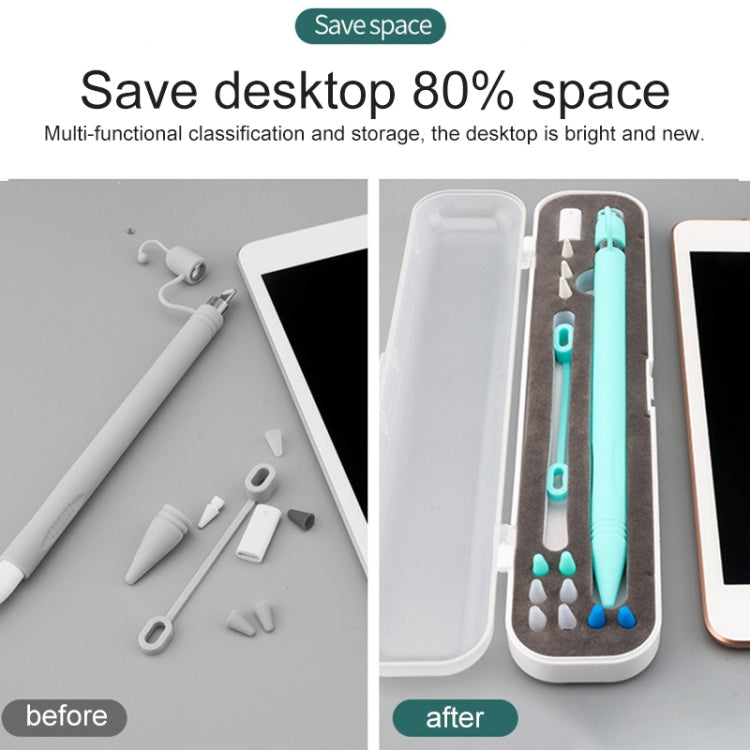 For Apple Pencil 1 / 2 10mm Multi-function Handwriting Pen Protective Case TouchPen Storage Box