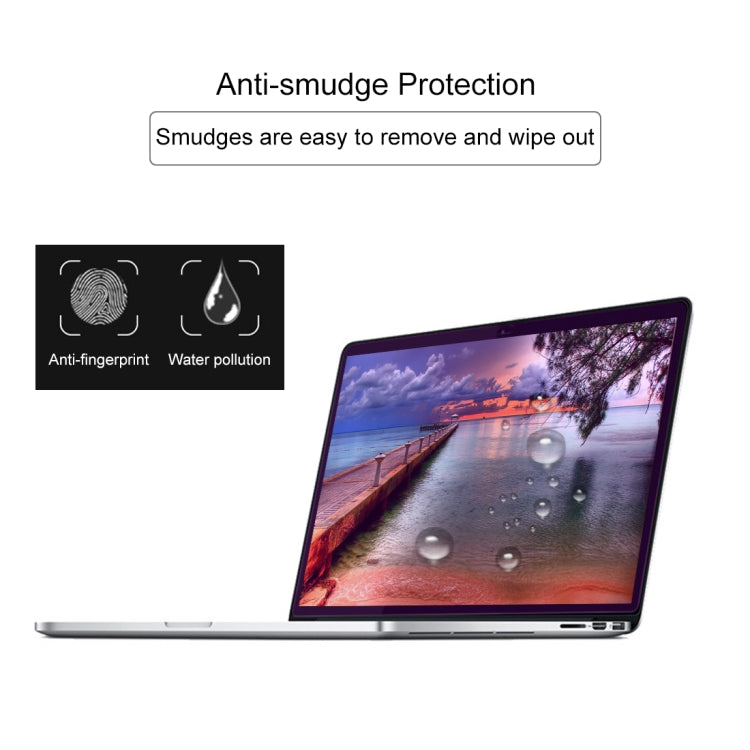 9H Surface Hardness Anti Blue-ray Explosion-proof Tempered Glass Film for Macbook Pro 15.4 inch with Touch Bar (A1707)