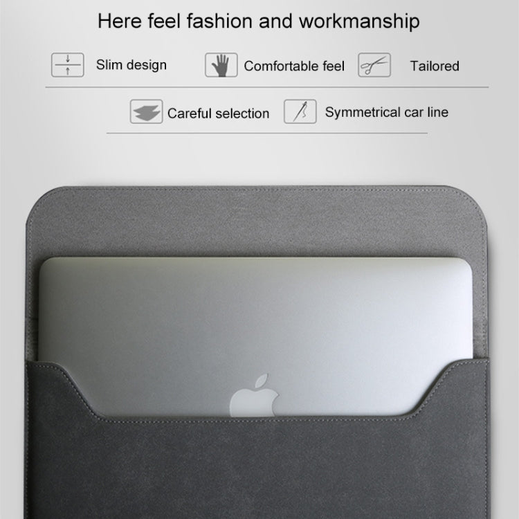 Horizontal Matte Leather Laptop Inner Bag for MacBook Pro 15.4 inch A1398 (2012 - 2015)