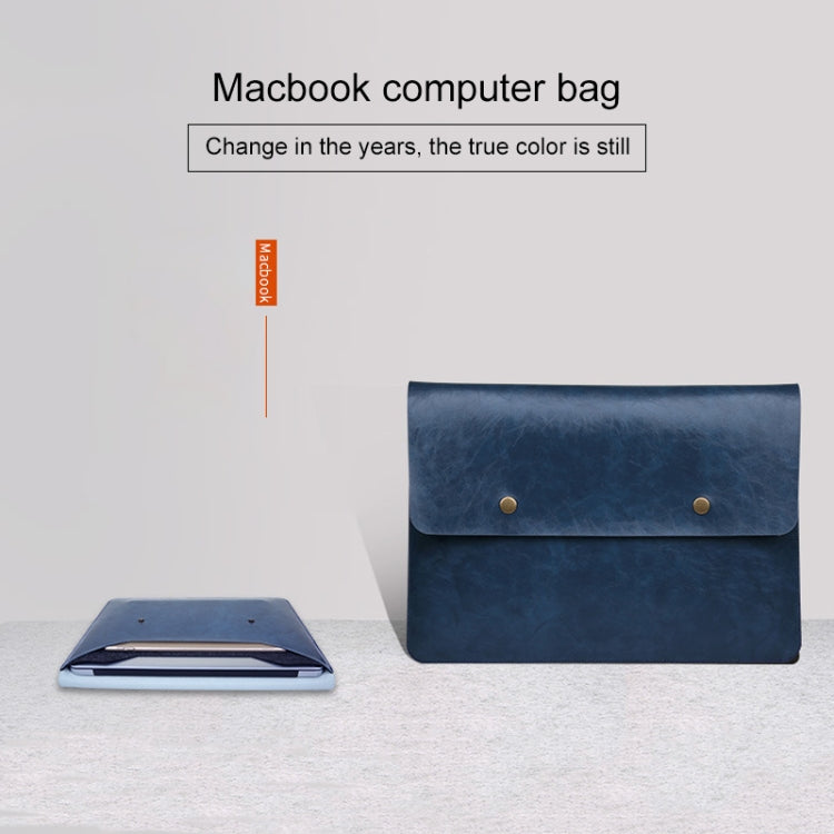Flip Cover Laptop Microfiber Leather Inner Bag for MacBook 12 inch