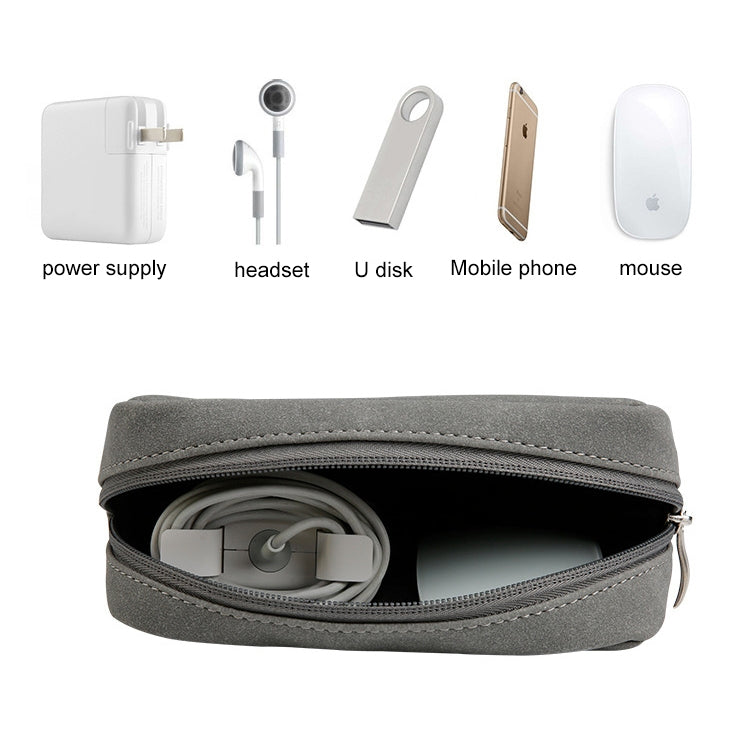 HQ06 Macbook Laptop PU Leather Anti-fall Shockproof Digital Storage Bag