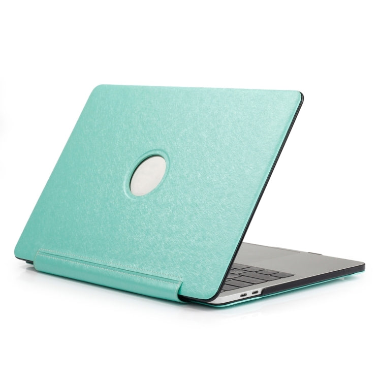 Laptop One-piece PU Leather Case for MacBook Pro 15.4 inch A1990 (2018)