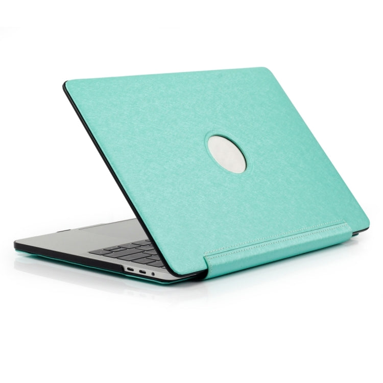 Laptop One-piece PU Leather Case for MacBook Pro 15.4 inch A1990 (2018)