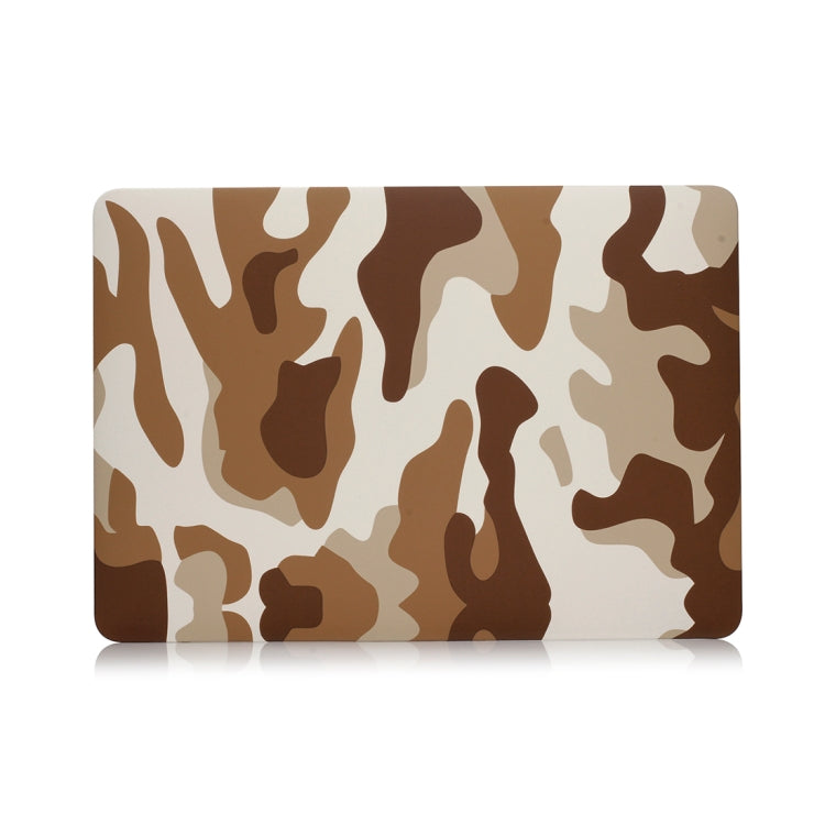 Brown Camouflage Pattern Laptop Water Decals PC Protective Case for Macbook Pro 13.3 inch A1989 (2018) / A1706 / A1708 / A2159 / A2289 / A2251 / A2338