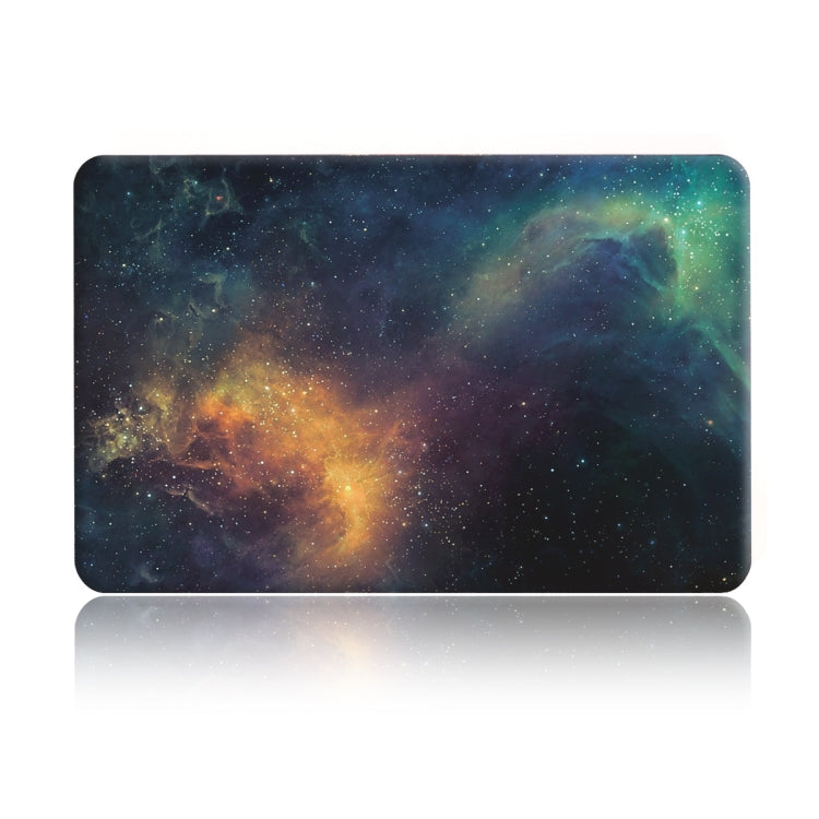 Green Starry Sky Pattern Laptop Water Decals PC Protective Case for MacBook Pro 15.4 inch A1990 (2018) / A1707