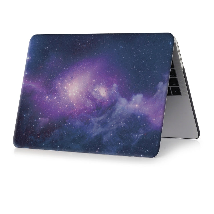 Blue Starry Sky Pattern Laptop Water Decals PC Protective Case for MacBook Pro 15.4 inch A1990 (2018) / A1707