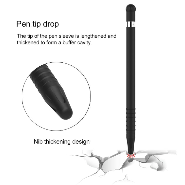 Anti-lost Cap Touch Screen Silicone Protective Cover for Apple Pencil 1