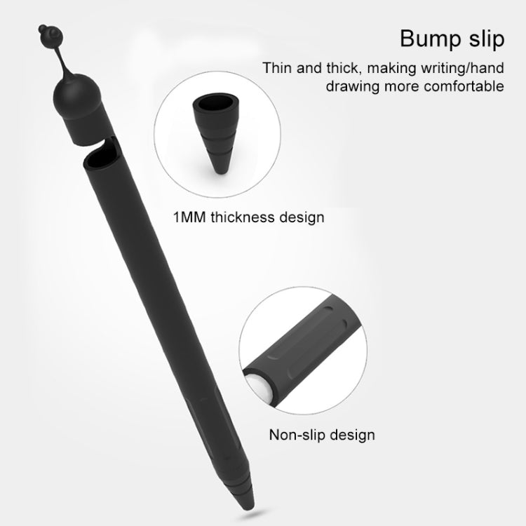 Anti-lost Cap Silicone Protective Cover for Apple Pencil 1
