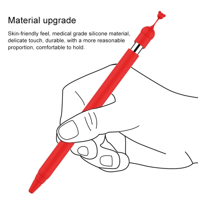 Anti-lost Cap Silicone Protective Cover for Apple Pencil 1