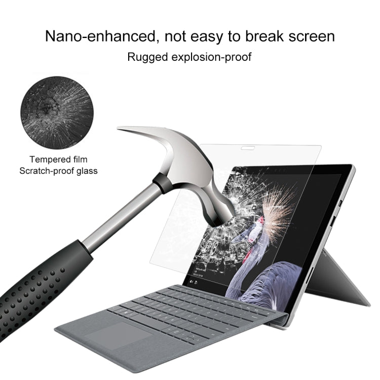 0.4mm 9H Surface Hardness Full Screen Tempered Glass Film for Microsoft Surface Pro 5 12.3 inch