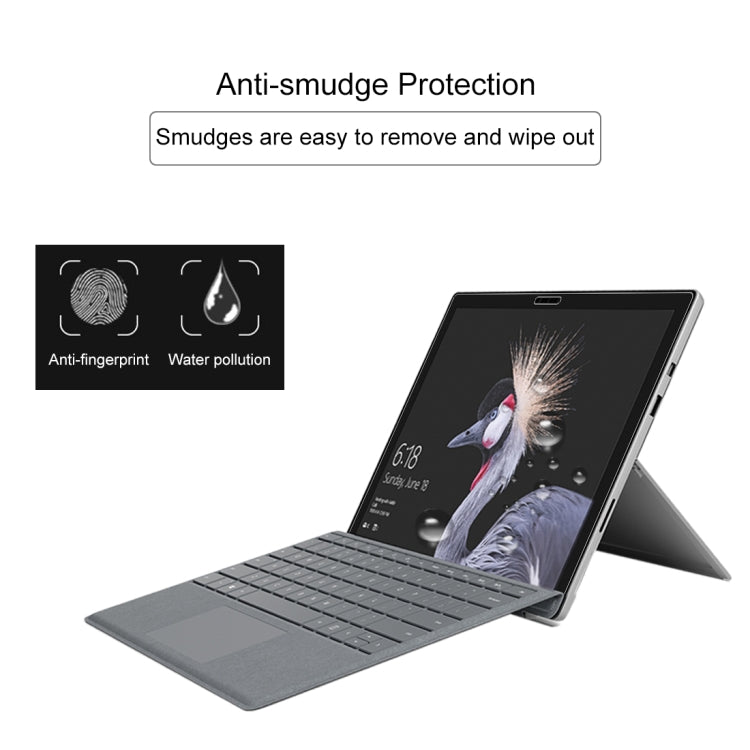 0.4mm 9H Surface Hardness Full Screen Tempered Glass Film for Microsoft Surface Pro 5 12.3 inch