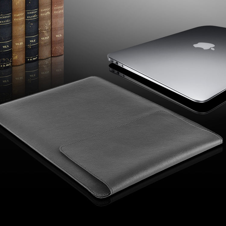 4 in 1 Laptop PU Leather Bag + Power Bag + Cable Tie + Mouse Bag for MacBook 13 inch
