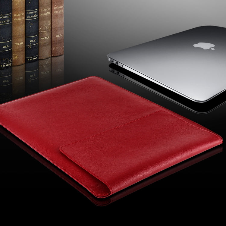 4 in 1 Laptop PU Leather Bag + Power Bag + Cable Tie + Mouse Bag for MacBook 13 inch