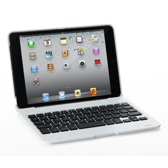 F1 For iPad mini 3 / 2 / 1 Laptop Version Plastic Bluetooth Keyboard Tablet Case