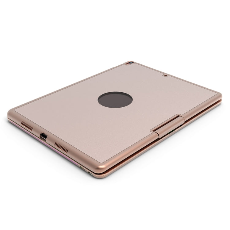 F360 For iPad Pro 10.5 inch & iPad Air 10.5 inch Rotatable Colorful Backlight Laptop Version Aluminum Alloy Bluetooth Keyboard Tablet Case