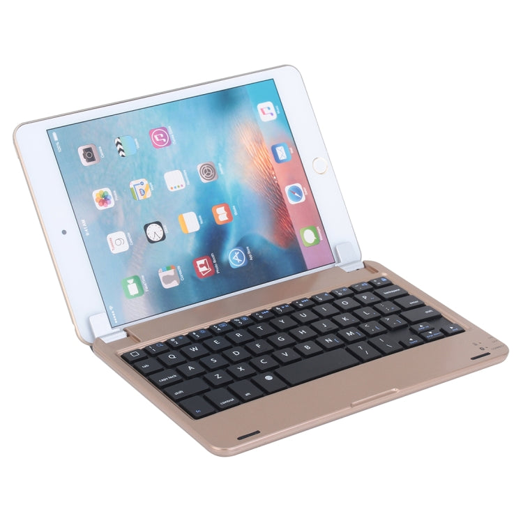 P1302-2 For iPad mini 4 Plug-in Card Slot Plastic Bluetooth Keyboard Tablet Case with Stand Function