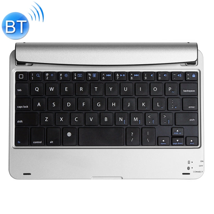 P1302 For iPad mini 3 / 2 / 1 Plug-in Card Slot Plastic Bluetooth Keyboard Tablet Case with Stand Function