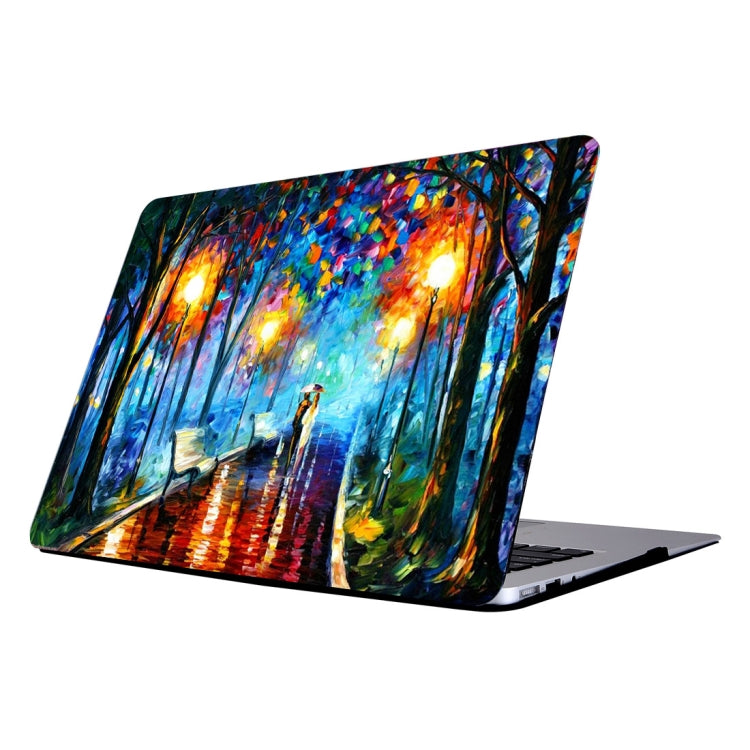 RS-704 Colorful Printing Laptop Plastic Protective Case for MacBook Air 13.3 inch A1466 (2012 - 2017) / A1369 (2010 - 2012)