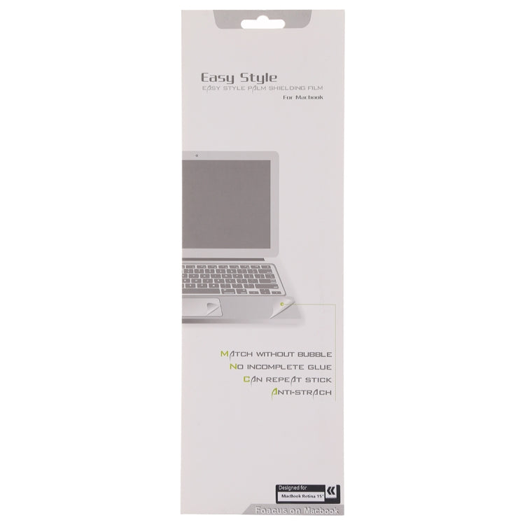 Palm & Trackpad Protector Sticker for MacBook Retina 15 (A1398) (Silver)