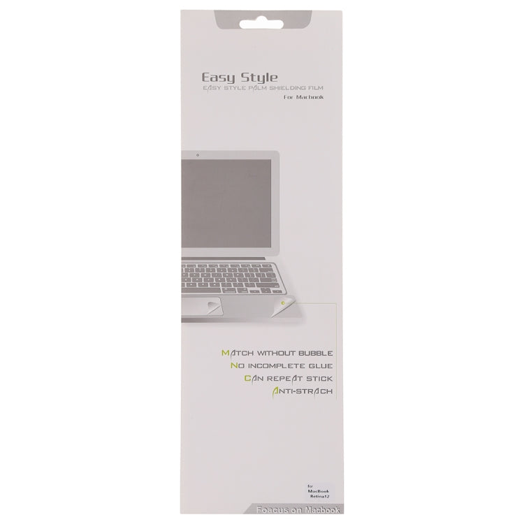 Palm & Trackpad Protector Sticker for MacBook Retina 12 (A1534)(Silver)
