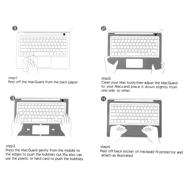 Palm & Trackpad Protector Full Sticker for MacBook 12 Retina (A1534)
