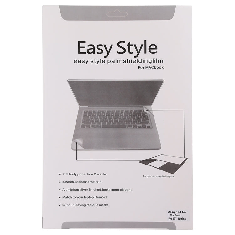 Palm & Trackpad Protector Full Sticker for MacBook Pro 13 Retina (A1425/A1502)(Silver)