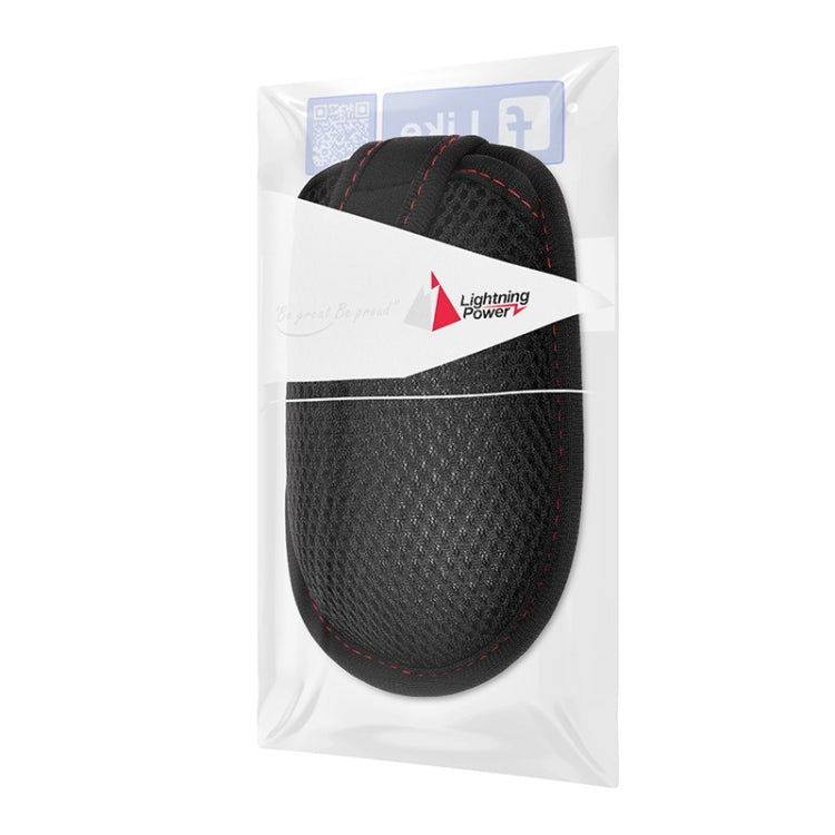 Breathable Mesh Neoprene Mouse Cover Storage Bag for Apple Magic Mouse / Microsoft Surface Mouse (Black)