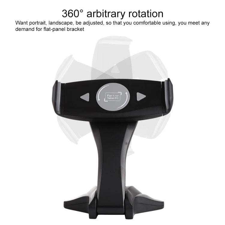 Universal Manual Control Desktop Stand for 7-15 inch Tablets(Black)