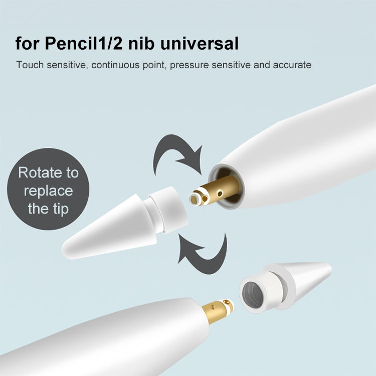 4 In 1 Dual Charging Adapters + Stylus Tip + Stylus Cap Set for Apple Pencil 1 / 2