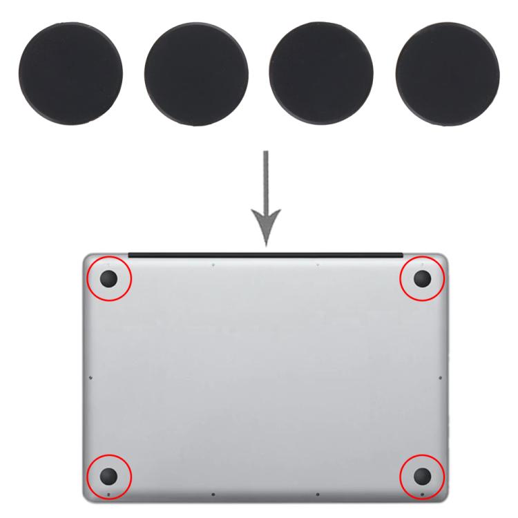 For MacBook Air M4 15 inch A3241 4 in 1 Bottom Case Rubber Mats