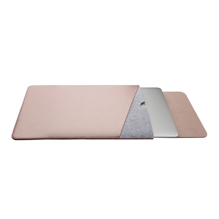 Laptop Microfiber Leather Double Layer Inner Bag for MacBook Pro 15.4 inch