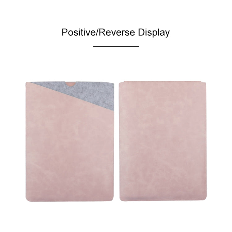 Laptop Microfiber Leather Double Layer Inner Bag for MacBook Pro 15.4 inch